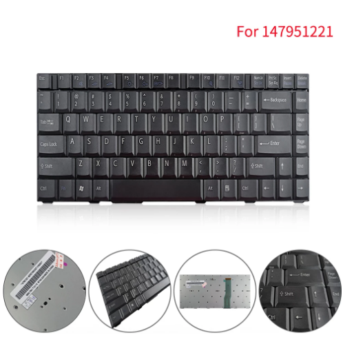 Black keyboard Replacement US 147951221 for VGN-FJ77C/B VGN-FJ77C/G VGN-FJ77C/L VGN-FJ77C/R VGN-FJ77C/V VGN-FJ77C/W