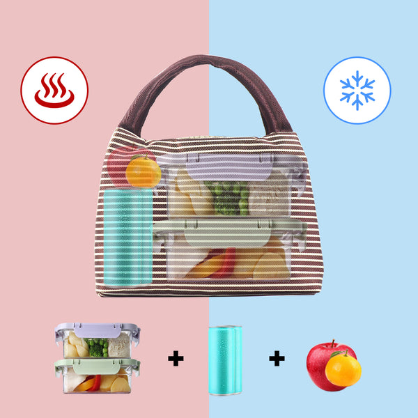 Lunch Bag Reusable Leakproof Waterproof Thermal Cooler Tote Bag Office Lunch Bag
