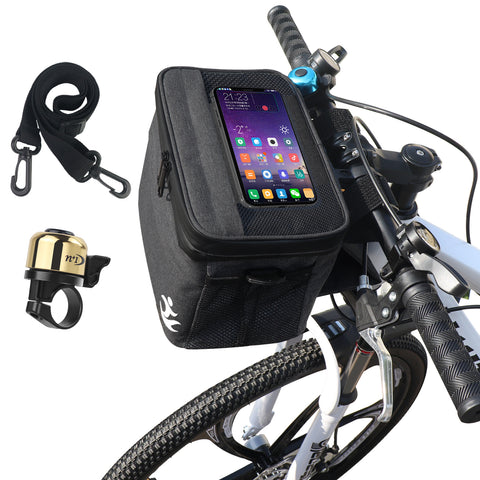 Bike Bag for Waterproof Bike Basket Cycling Front Handlebar Bag With Strap