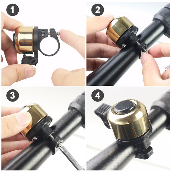Bike Bell Bicycle Ring Horn Cycling Bells Crisp Clear Loud Sound Bicycle Bell