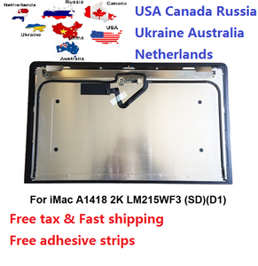 From Canada warehouse New LCD Screen Display for iMac 21.5" A1418 2k 2012 2013 2014 LM215WF3 (SD)(D1)