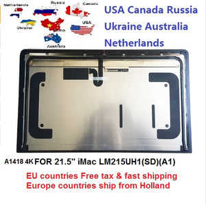 New 21.5"for Mac Retina A1418 Full Screen Assembly LM215UH1-SDA1 4K 2015 EMC:2833 USA Canada Holland warehouse