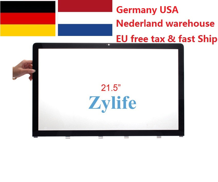 Germany NL free tax New 21.5" lcd GLASS for iMac A1311 (Late 2009 Mid 2010 2011) PANEL FRONT LCD DISPLAY COVER