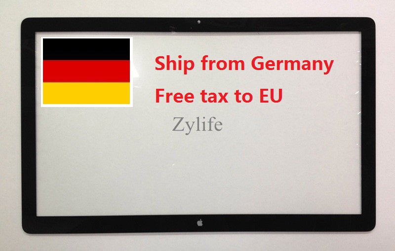 Ship from Germany New for Apple Cinema Display 24" A1267 Original Front Glass Screen Display Panel