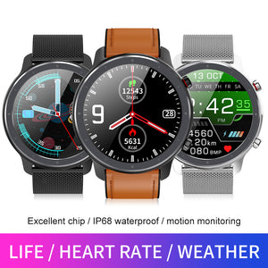 L17 ECG Smart Watch Men Women 360*360 Retina Display Heart Rate Monitor Smartwatch For Android IOS Bluetooth Sports Tracker Fitn
