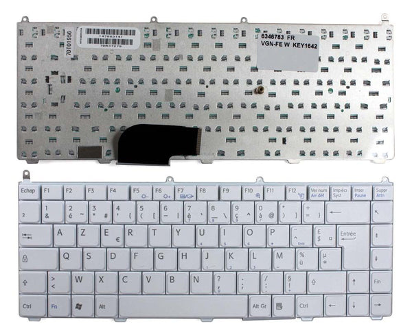For Sony 147963141 White French Layout Replacement Laptop Keyboard