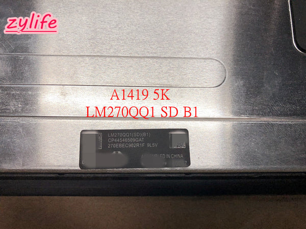 For Apple iMac A1419 27" 2014 2015 LM270QQ1 SDB1 5K IPS LED LCD Screen Panel Display USA Grade EMC:2834