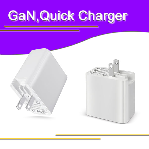 65W GaN USB Type C Wall Charger US QC PD 3.0 Laptop Adapter for iPhone 12 Canada